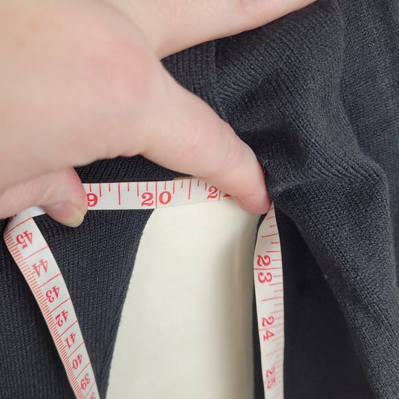 Grace Karin black sweater dress Size small ribbed knit high neck Quiet Luxury - Picture 9 of 10